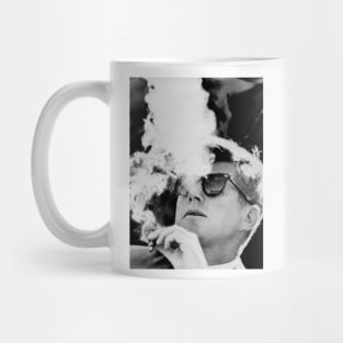 JFK Smoking with Shades | John F. Kennedy With Cigar Mug